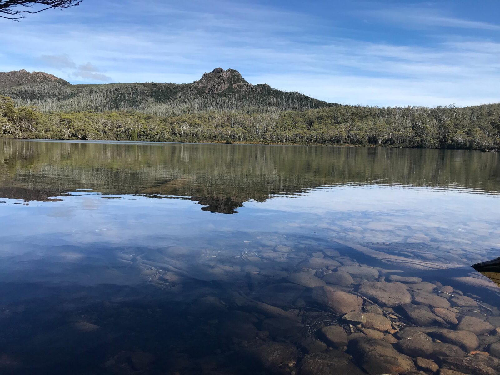 Mt Hugel viewed from Shadow Lake on the Mount Rufus circuit