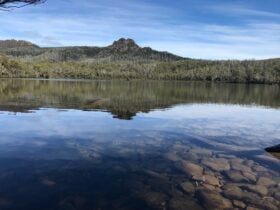 Mt Hugel viewed from Shadow Lake - Great Short Walk