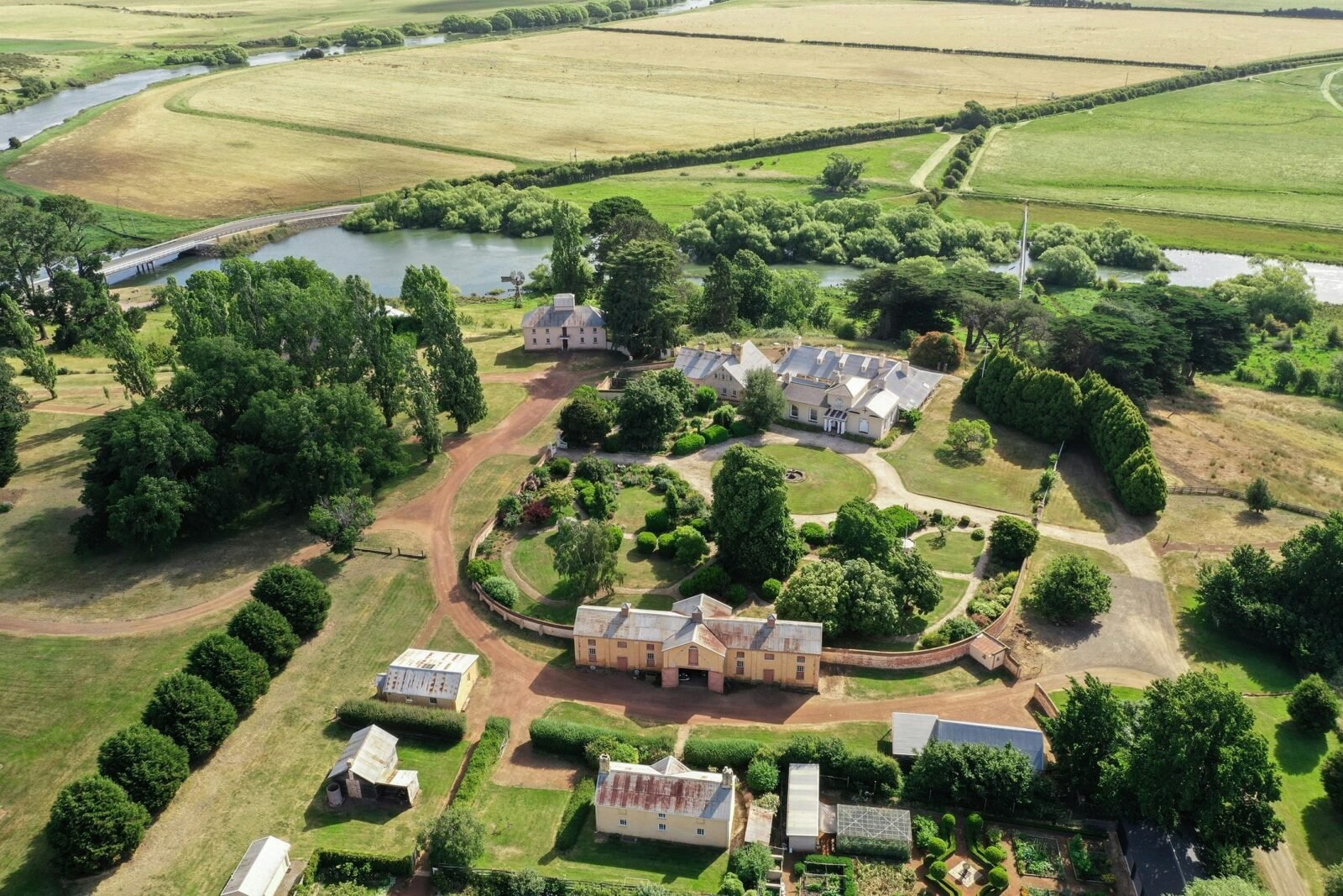 Woolmers Estate Arial view
