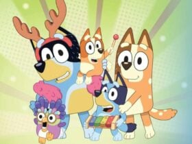 Bluey and her family