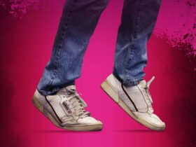 two dancing feet