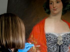 Image from Restoring the Past featuring Conway Hart, Portrait of Catherine Chapman, oil on canvas, c