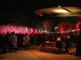 Attendees at Solstice in the Square 2025