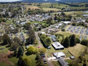 Aerial view of the venues displaying all types of craft. Linked by free shuttle bus.