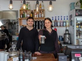 Cafe staff service delicious coffee