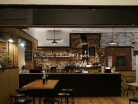 The first view when you walk into our main dining room and bar.