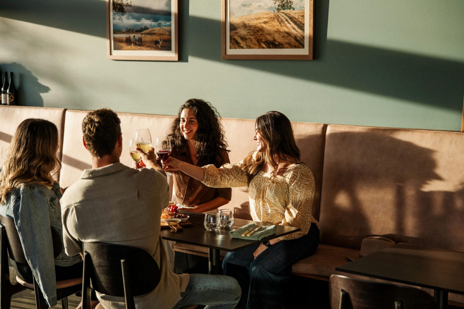 Group dining at Caledon
