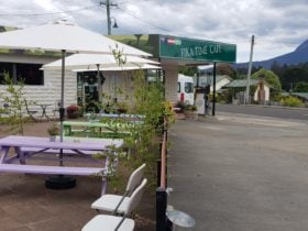 Sit outside and enjoy the mountain views