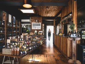 Harvest and Light is a gallery, picklery and wine bar in Geeveston, Huon Valley