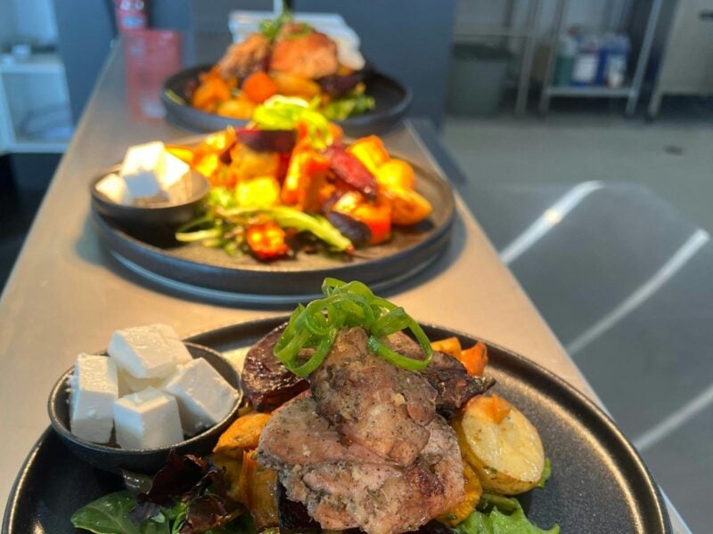 Plated dishes at Lanigan