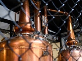 In the still room shiny copper Vendome stills