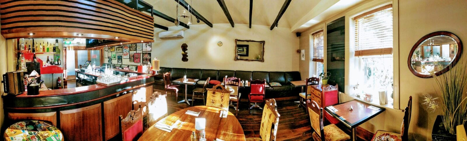 A cosy intimate space with a vintage eclectic vibe, feels more like visiting family than a cafe