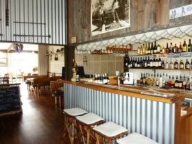A rustic bar