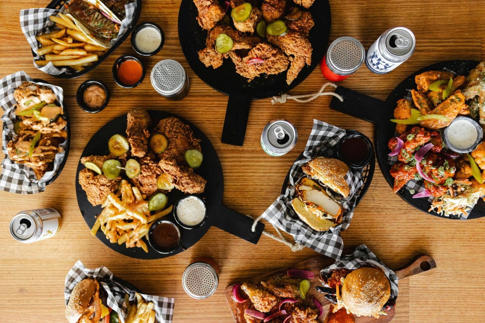 Spotty Dog burgers, chicken and sides