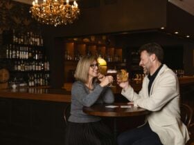 Couple in the Orient Bar
