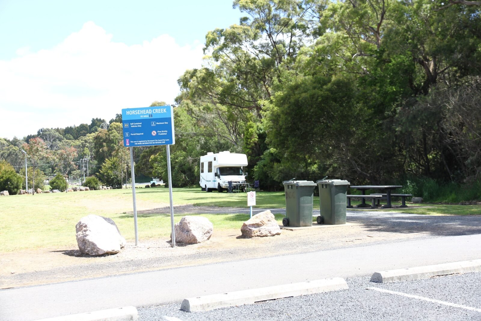 Horsehead Creek camping ground