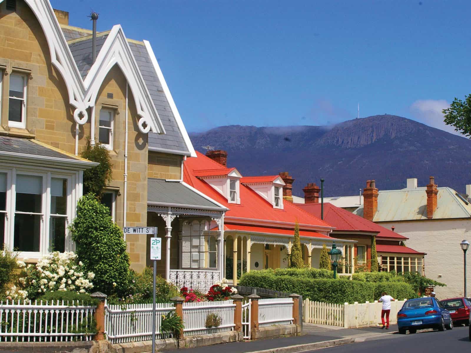 Corner of Hampton Road and De Witt Street, Battery Point