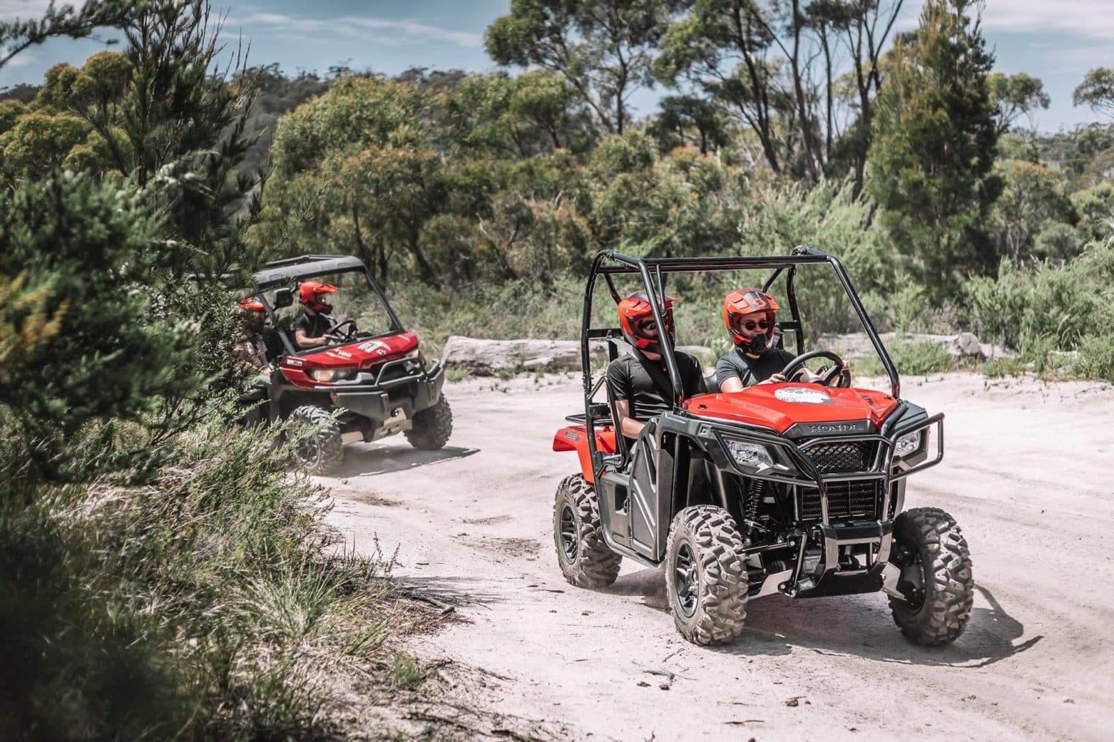 Riding ATV