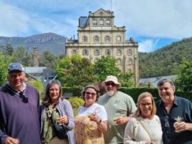 Dave's Meet The Makers tour in front of Cascade Brewery in Hobart
