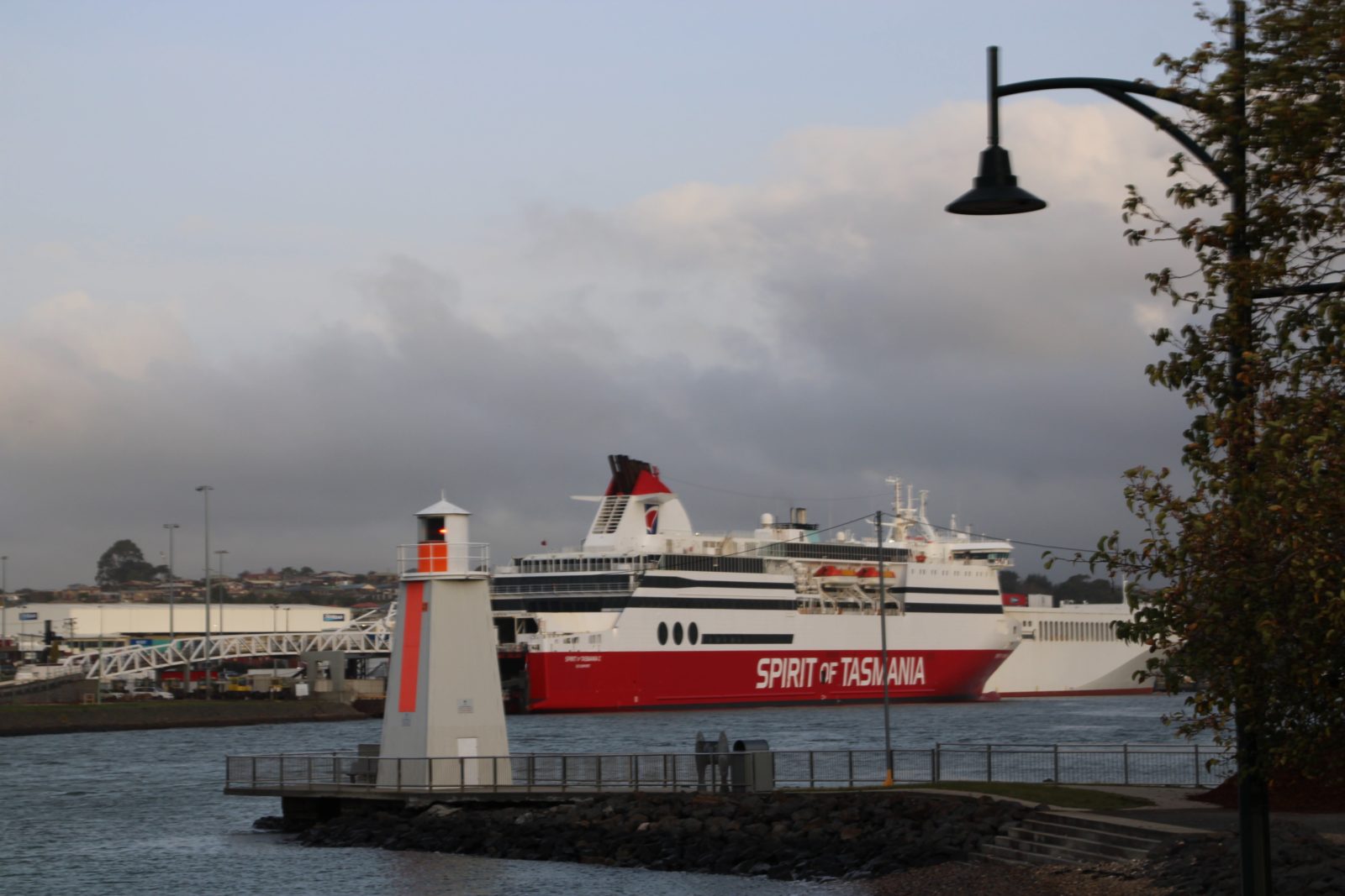 Spirit of Tasmania in the Mersey River