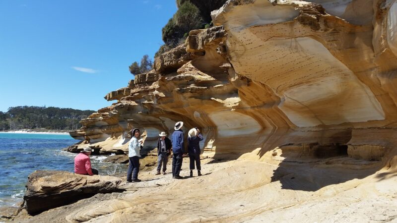 Walk Tasmanias East Coast Maria Island Painted Cliffs