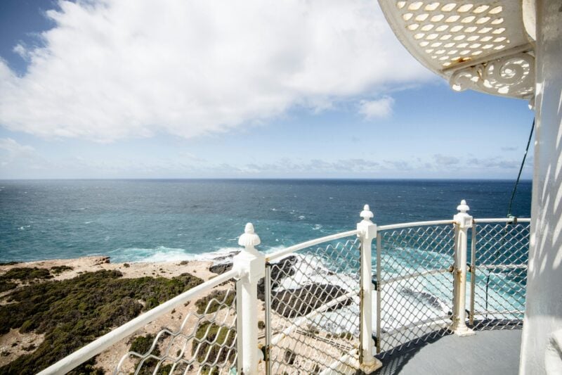 The view at the top of the lighthouse
