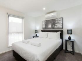 Ground floor apartment bedroom view