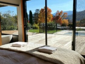sun drenched master bedroom