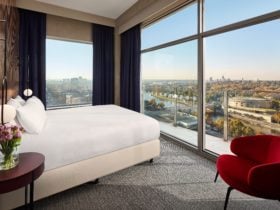 Skyline with balcony