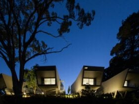 Hepburn Springs Escape Villas at Night