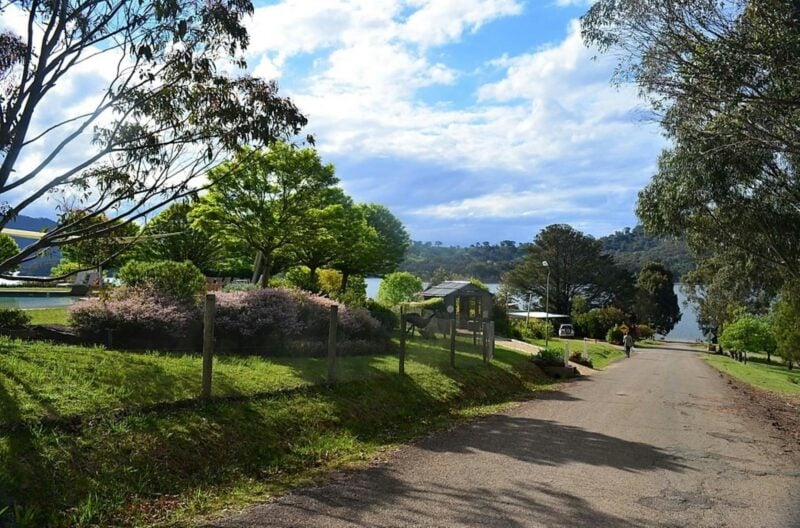 Access to our main boat entry point ramp leading
