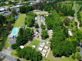 Myrtleford Holiday Park Aerial Shot