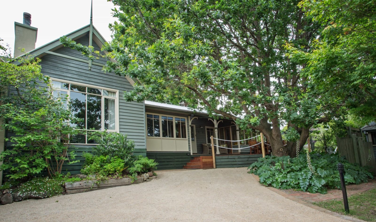 Outside Oak Tree Lodge