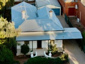Elevated view of cottage