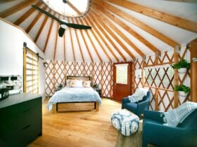 Yurts have internet and TV
