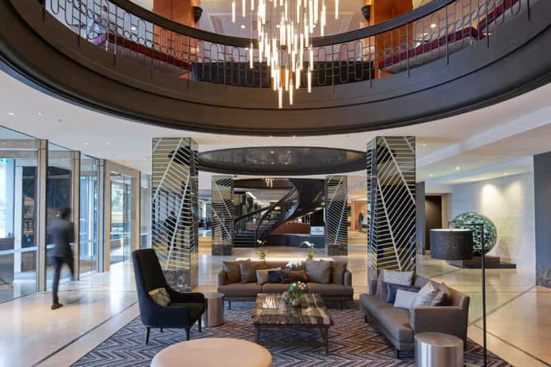 Lobby overvieuw from reception perspective