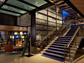 QT Melbourne Lobby Staircase