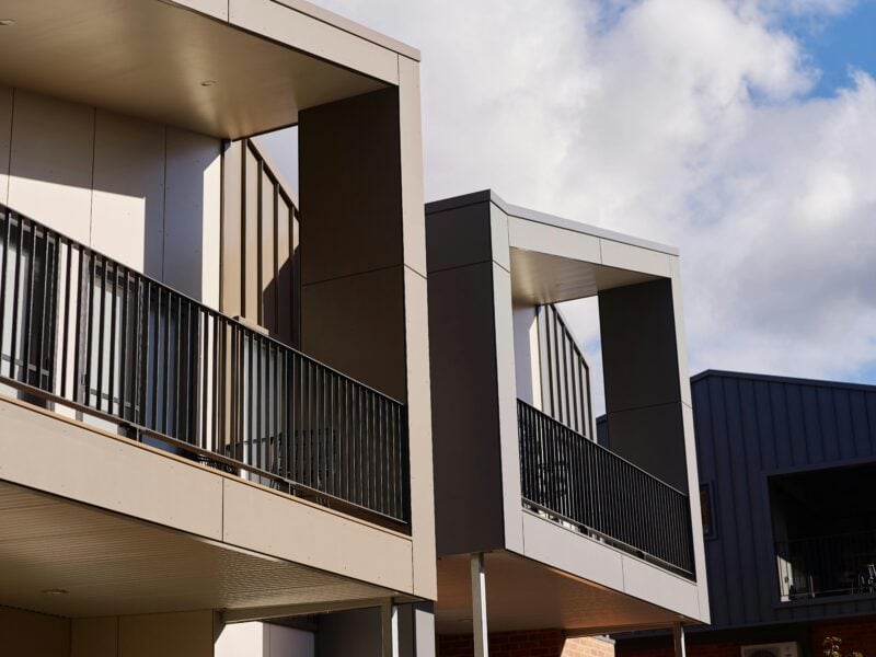 Reed arthouse townhouse exterior and balconies