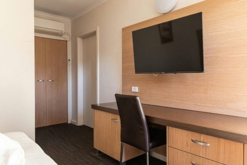 Comfortable rooms with large TV