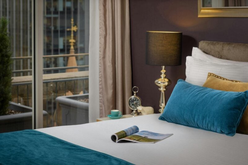 Magazine placed on a bed