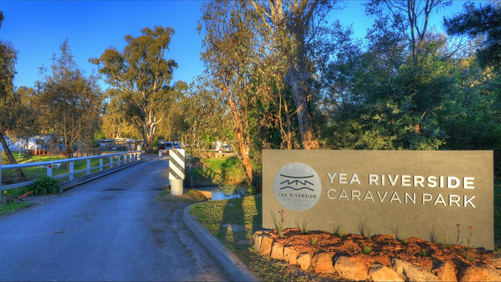 Yea Riverside Caravan Park entrance