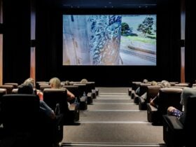 Patrons watching a screening inside the Benalla Cinema