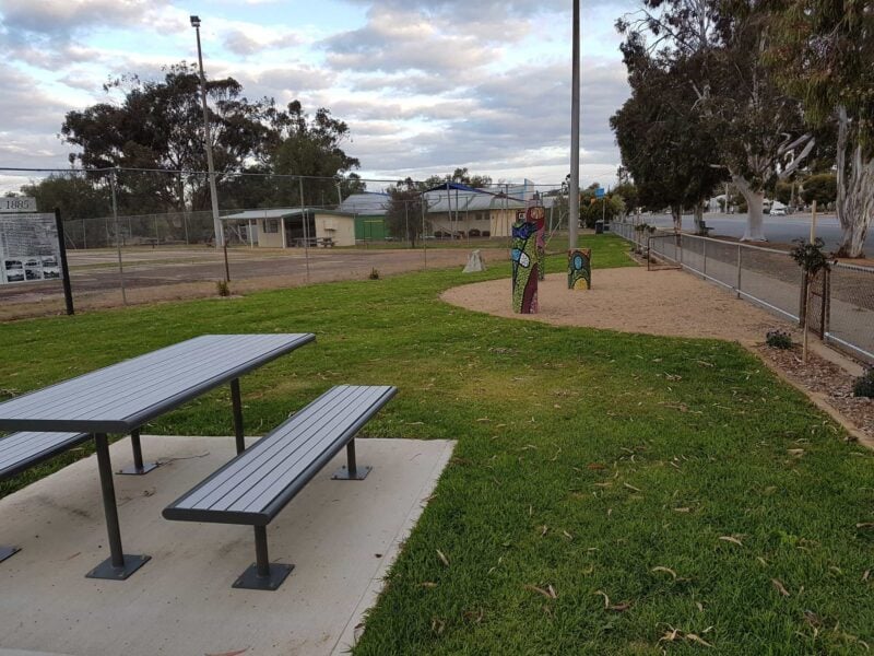 Furphy Table and Mosaic Bollards
