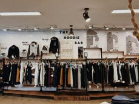 hoodies on the rack