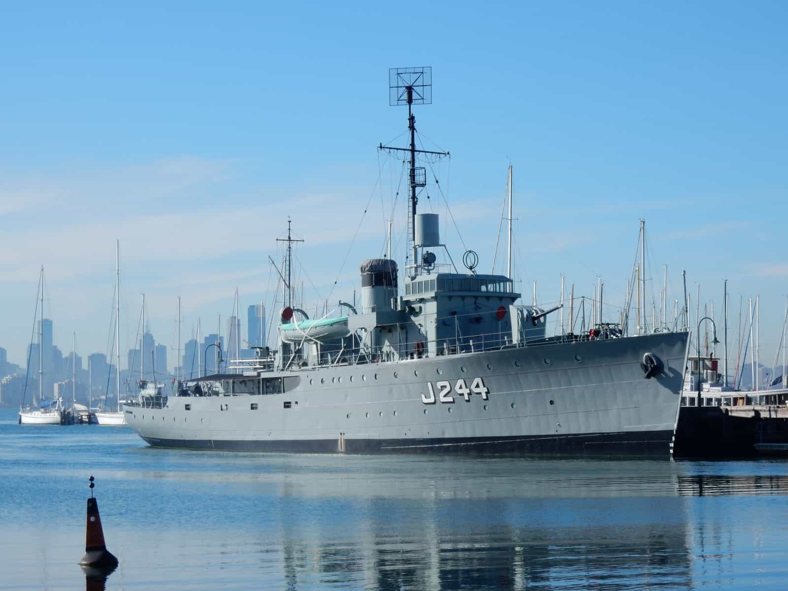 HMAS Castlemaine Museum Ship at Gem Pier Williamstown 2016