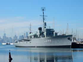 HMAS Castlemaine Museum Ship at Gem Pier Williamstown 2016