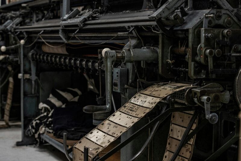 Operational Flatbed Knitting Machine circa. 1960