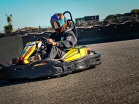 Go Kart on track of 750m replica of Phillip Island Grand Prix Circuit.