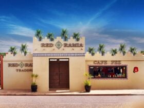 Front entrance to Red ramia Trading homewares shop