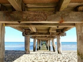 View of under the Seaford Pier